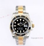 Rolex Submariner v2 904L Two Tone Black Dial Watch 116613ln 40mm